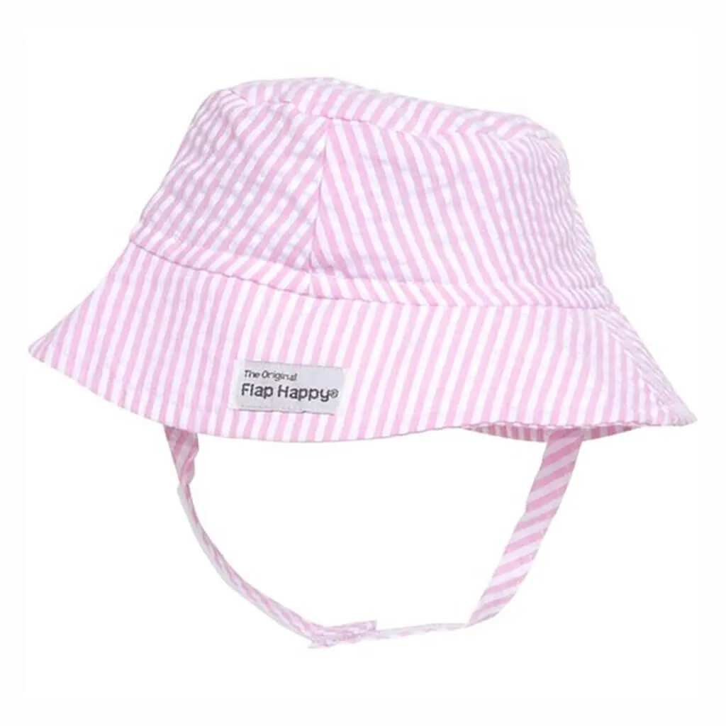 UPF 50  Bucket Hat with Neck Strap