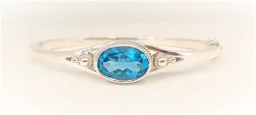 Vintage Blue Topaz Bangle