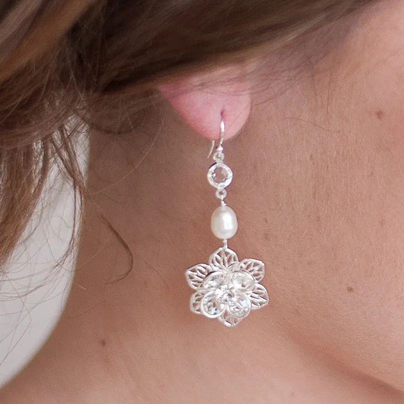 Viola Vintage Bridal Earrings