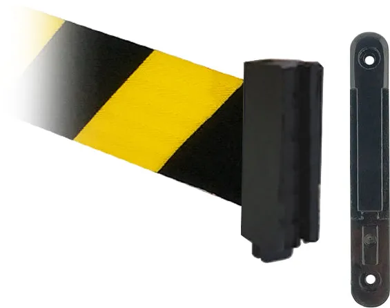 WallPro 750 Wall Mounted 55' - 75' Belt Barrier for Crowd Control