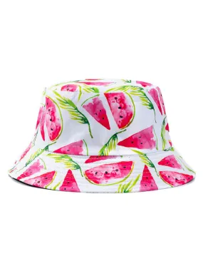 Watermelon Print Bucket Hat