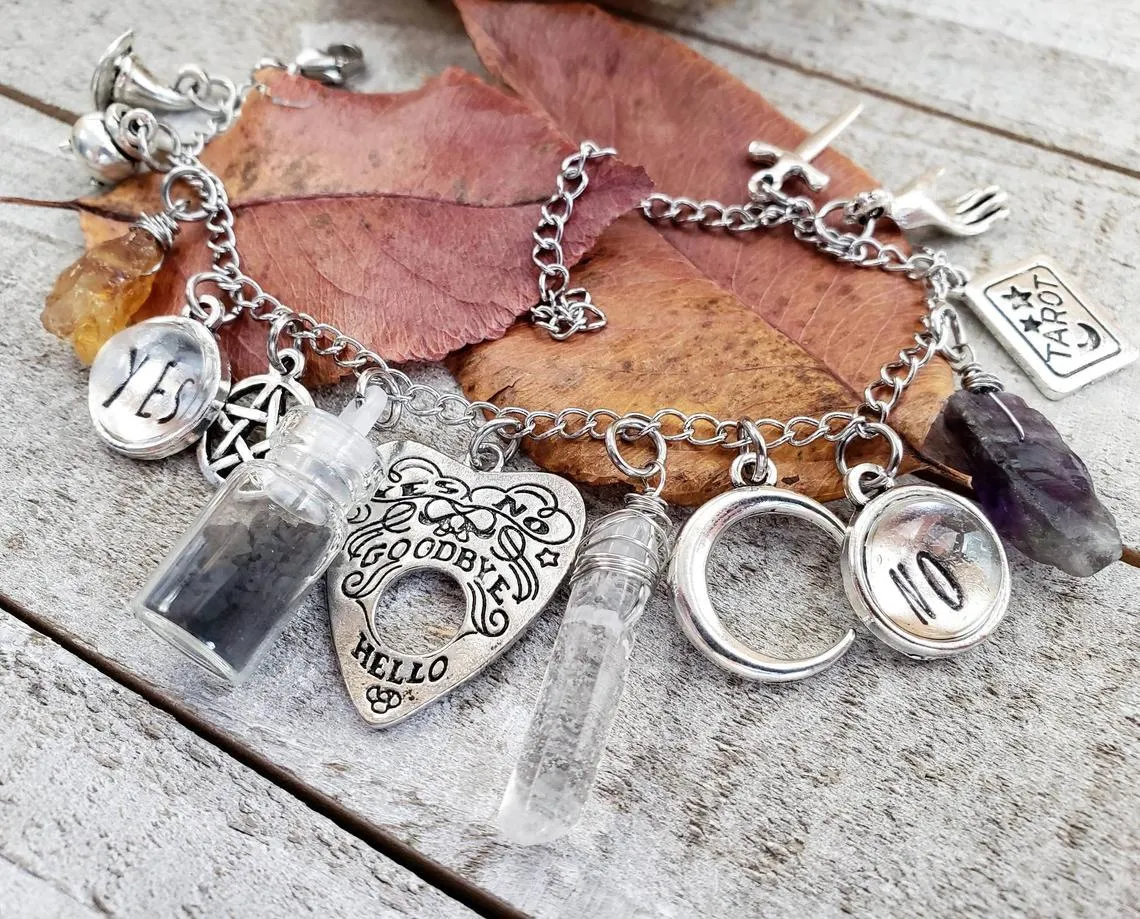 Witchy Ouija charm bracelet