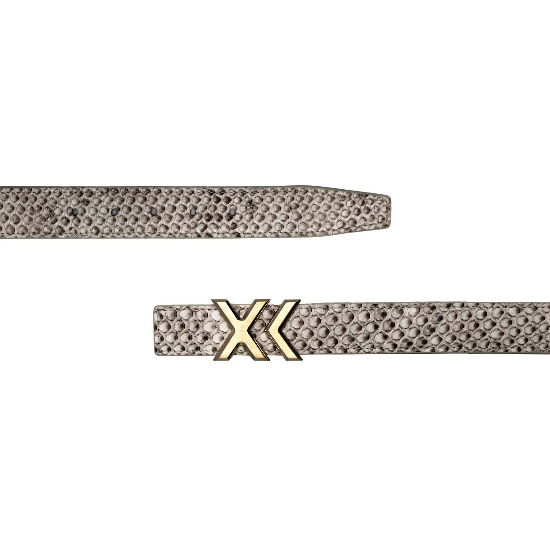 XK Mini Belt in Natural Python 25mm