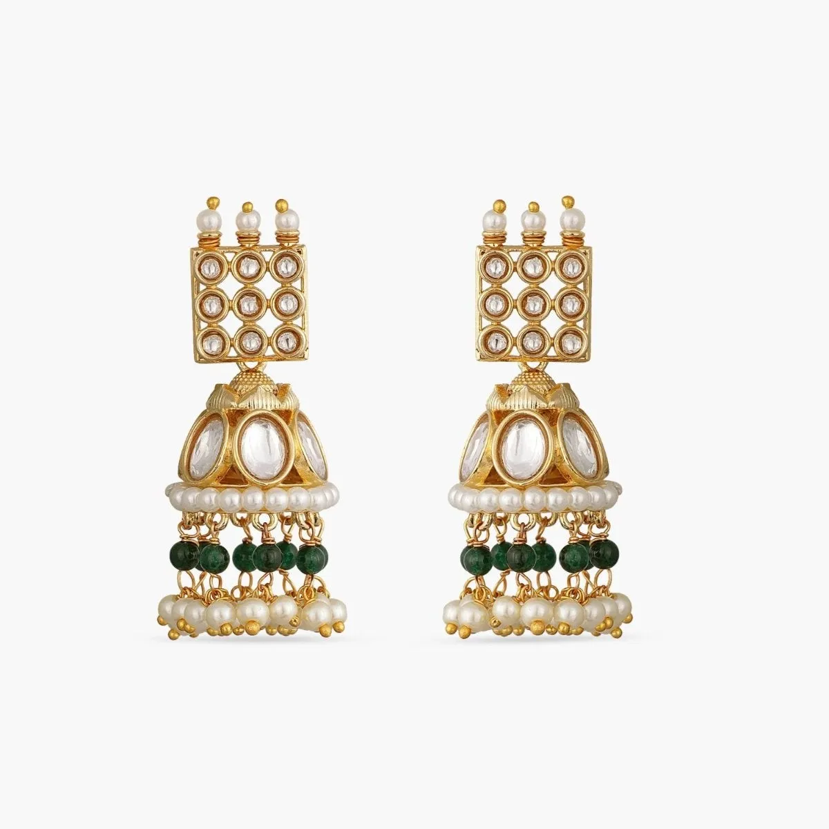 Yana Kundan Jhumka Earrings