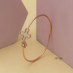 ZM101402 - 925 Silver Rose Gold  Adjustable Bangle